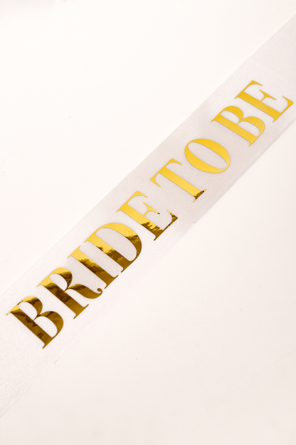 Sash con Escarcha "Bride to be"