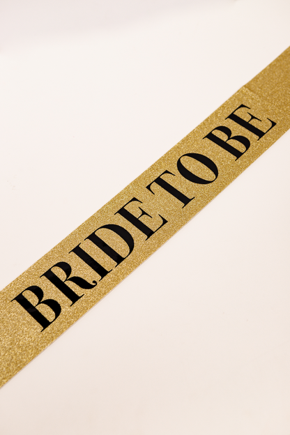 Sash con Escarcha "Bride to be"