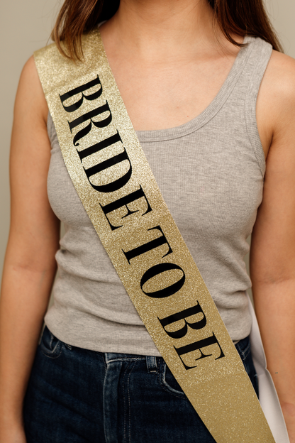 Sash con Escarcha "Bride to be"