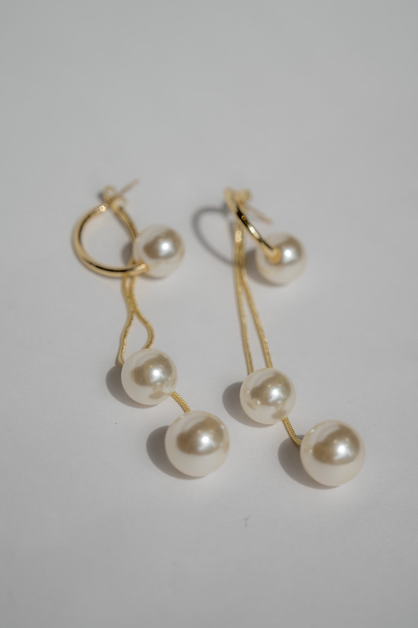 Aretes Colgantes Perlas