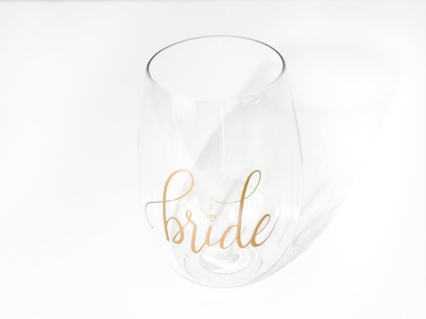 Vaso para vino de acrílico "Bride"