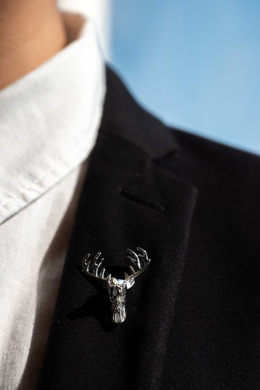 Pin Boutonniere "Venado Plata"